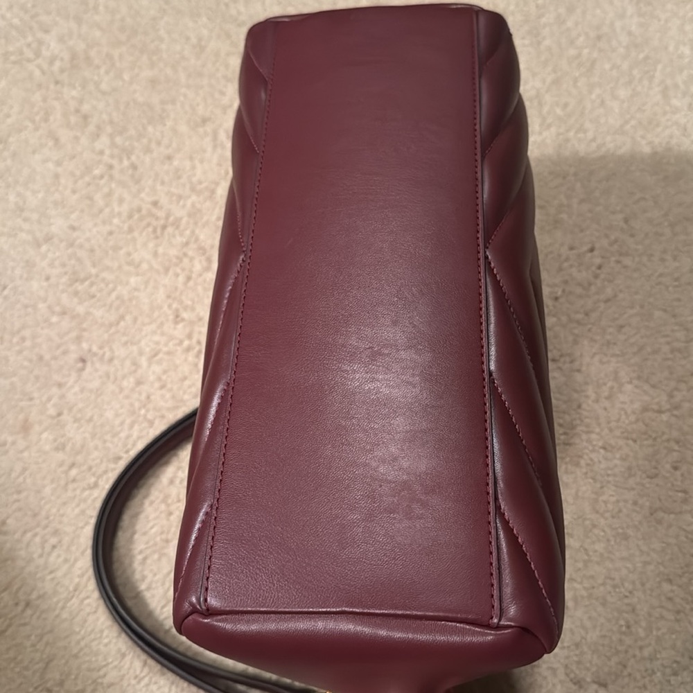 MICHAEL KORS Whitney Medium Quilted Chain Tote Shoulder Bag in Oxblood - Picture 10 of 17